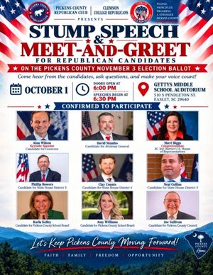 Stump Speech & Meet-and-Greet for Republican Candidates