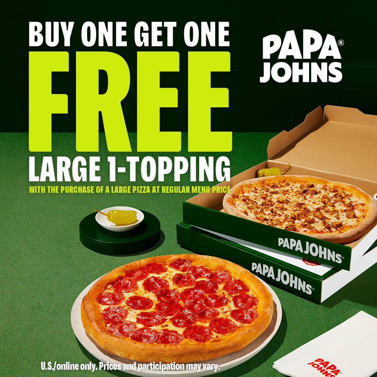 Gana: Pizza de Papa Johns