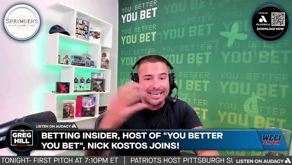 "I Think the Patriots Are Going to Win Sunday" Bet Insider Nick Kostos LIVE! GHS