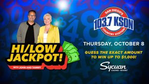 John & Tammy's Hi/Low Jackpot LIVE At Sycuan Casino Resort!