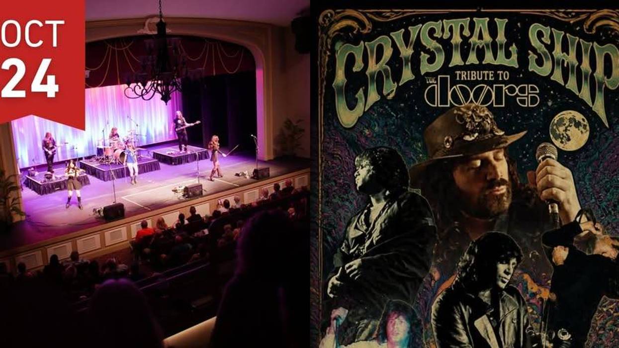 Your chance to win 2 tickets to Crystal Ship: A Tribute to The Doors at Fort Hill Performing Arts Center