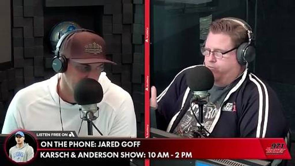 Jared Goff Of The Important Of The Cardinals Game | Karsch and Anderson