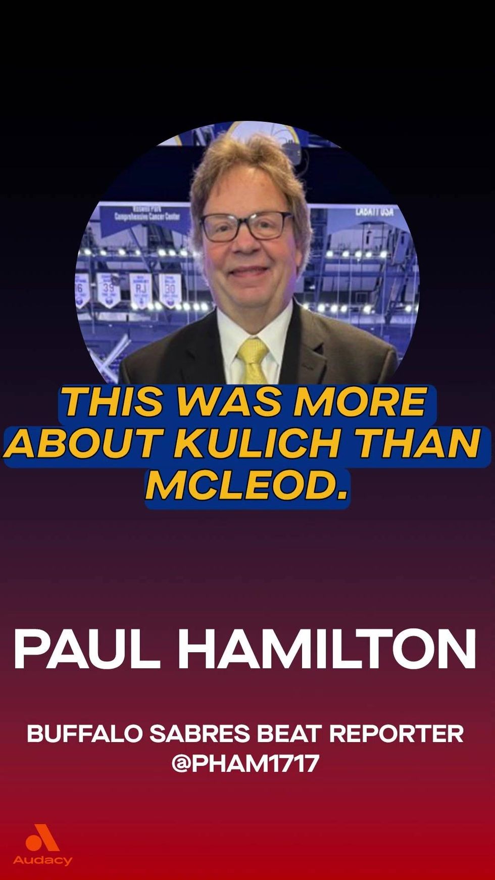 Paul Hamilton joined Schopp and Bulldog and expressed his views on Kulich being shifted from the fourth line and whether this indicates a soft benching for Ryan McLeod.