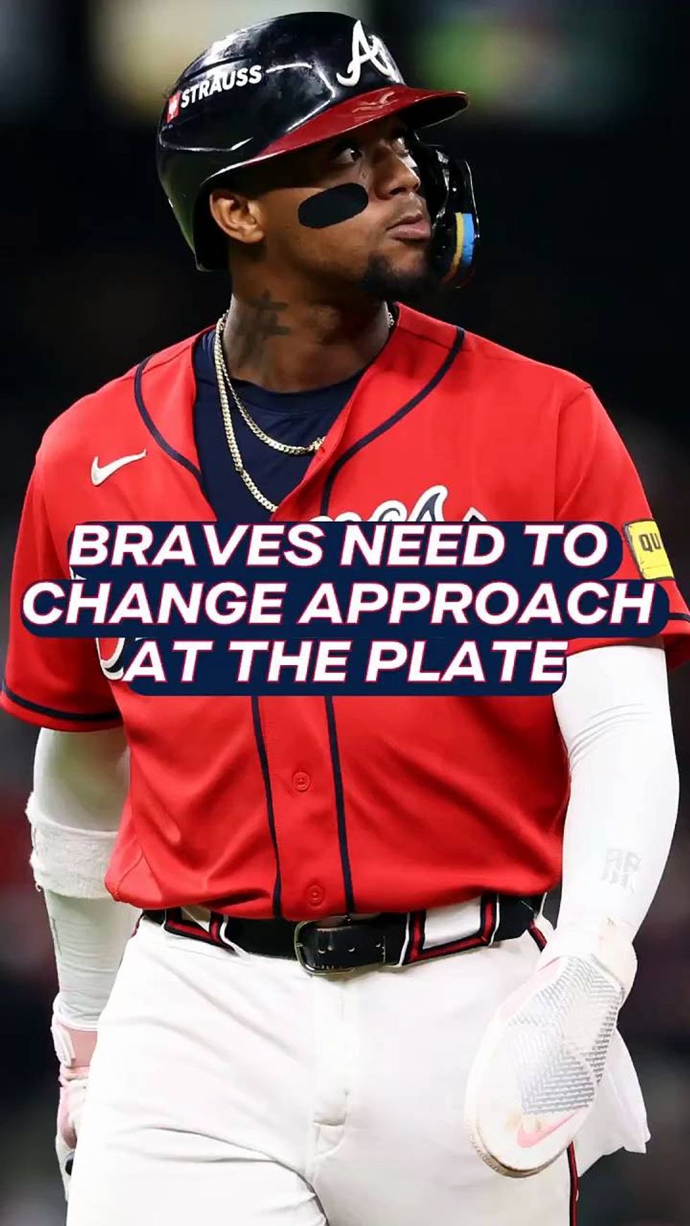 What's going on at the plate for the Braves?