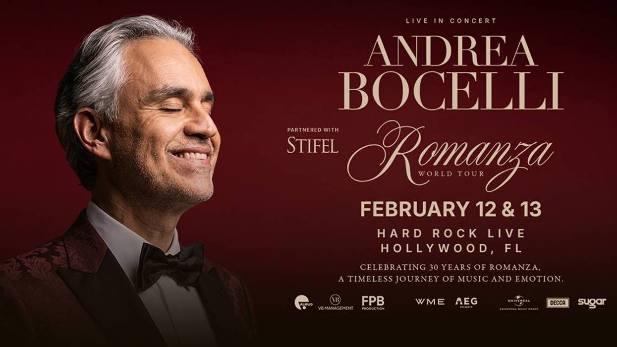 Play Brain Scrambler to win tickets to Andrea Bocelli