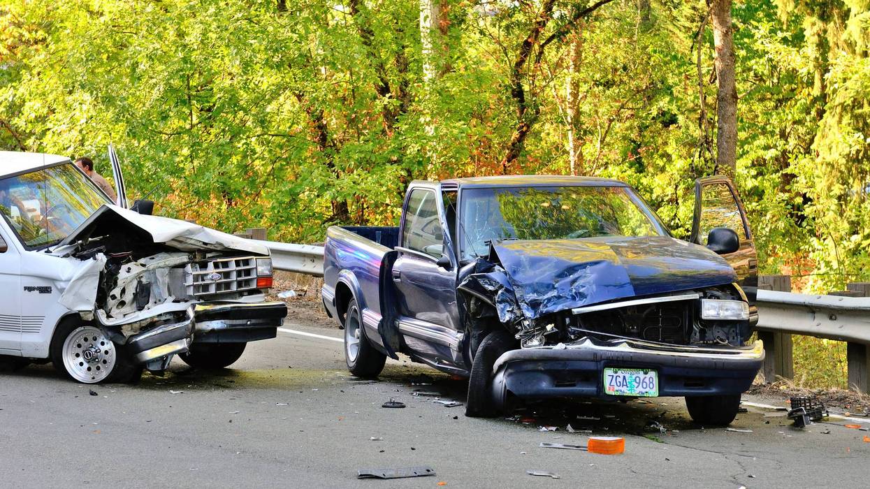 Person critically injured in a pickup trucks crash in Marengo