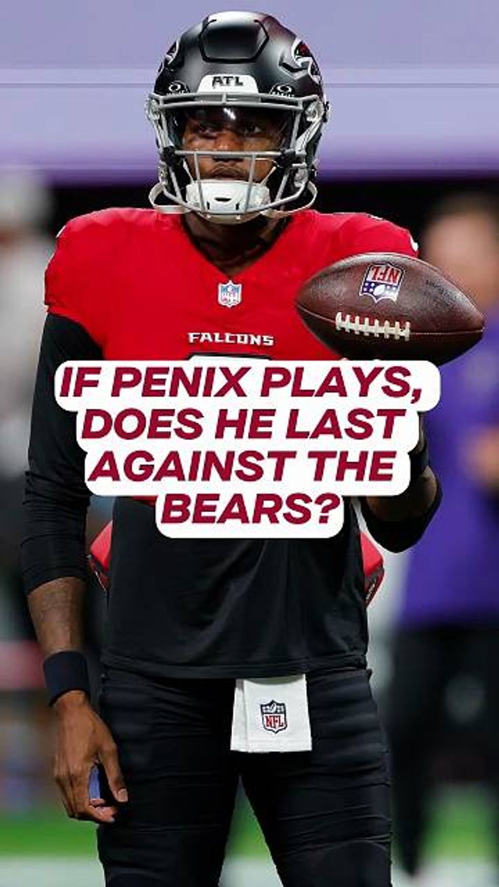 How long does Penix last against the Bears?