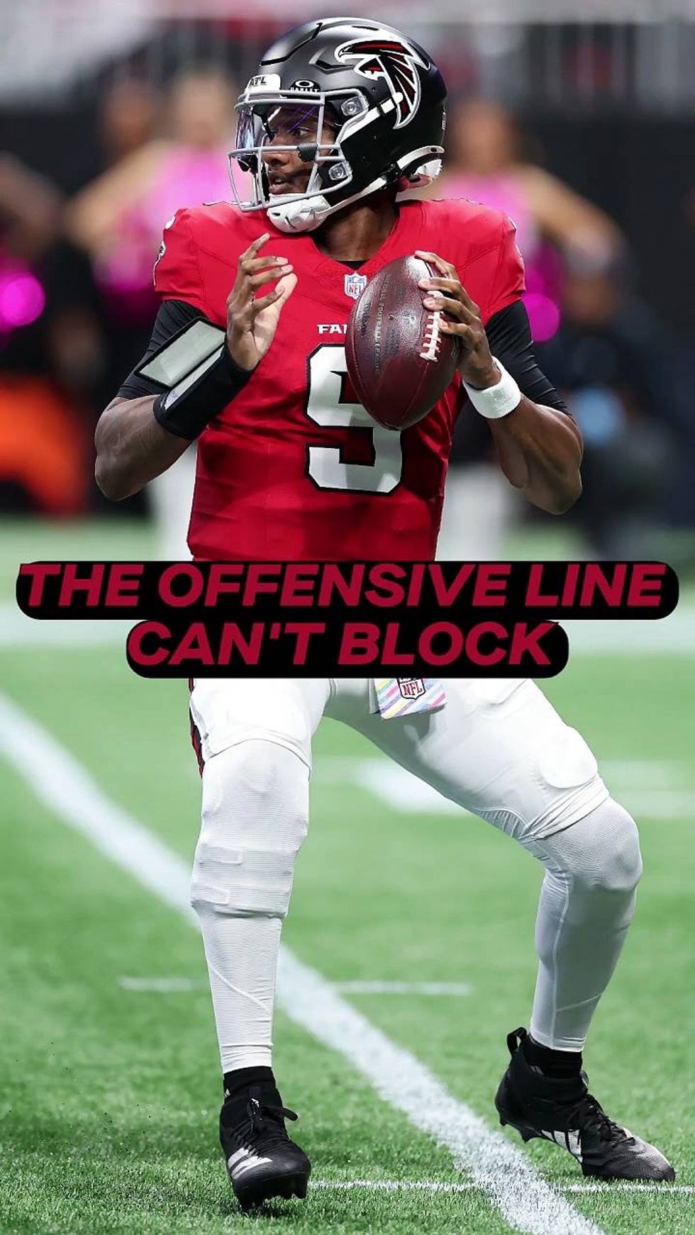 Who were the offensive line blocking?!