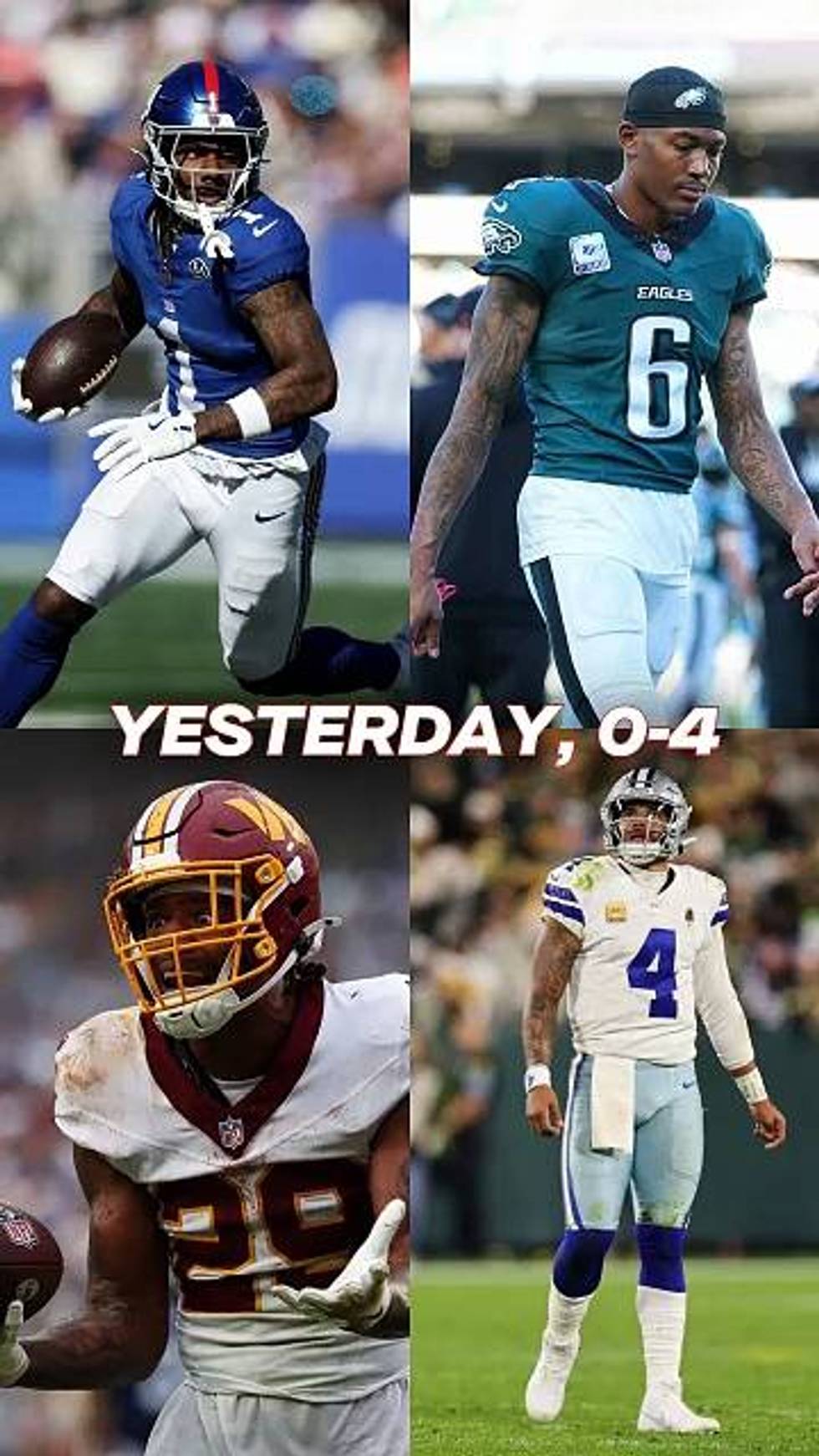 The NFC East stinks and is an embarrassment right now. Does this leave the door open for Washington?