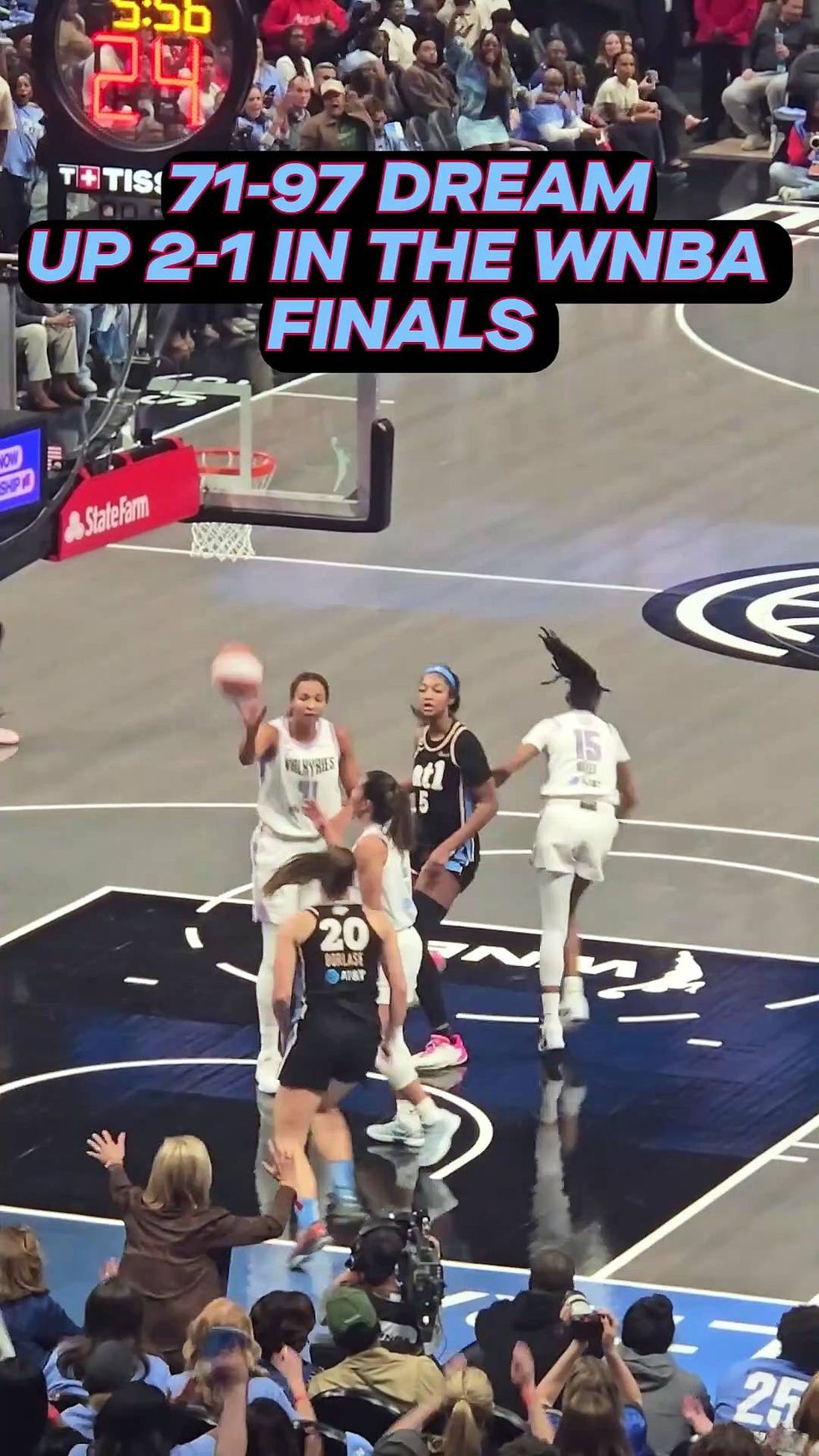 Dream go up 2-1 in the WNBA Finals