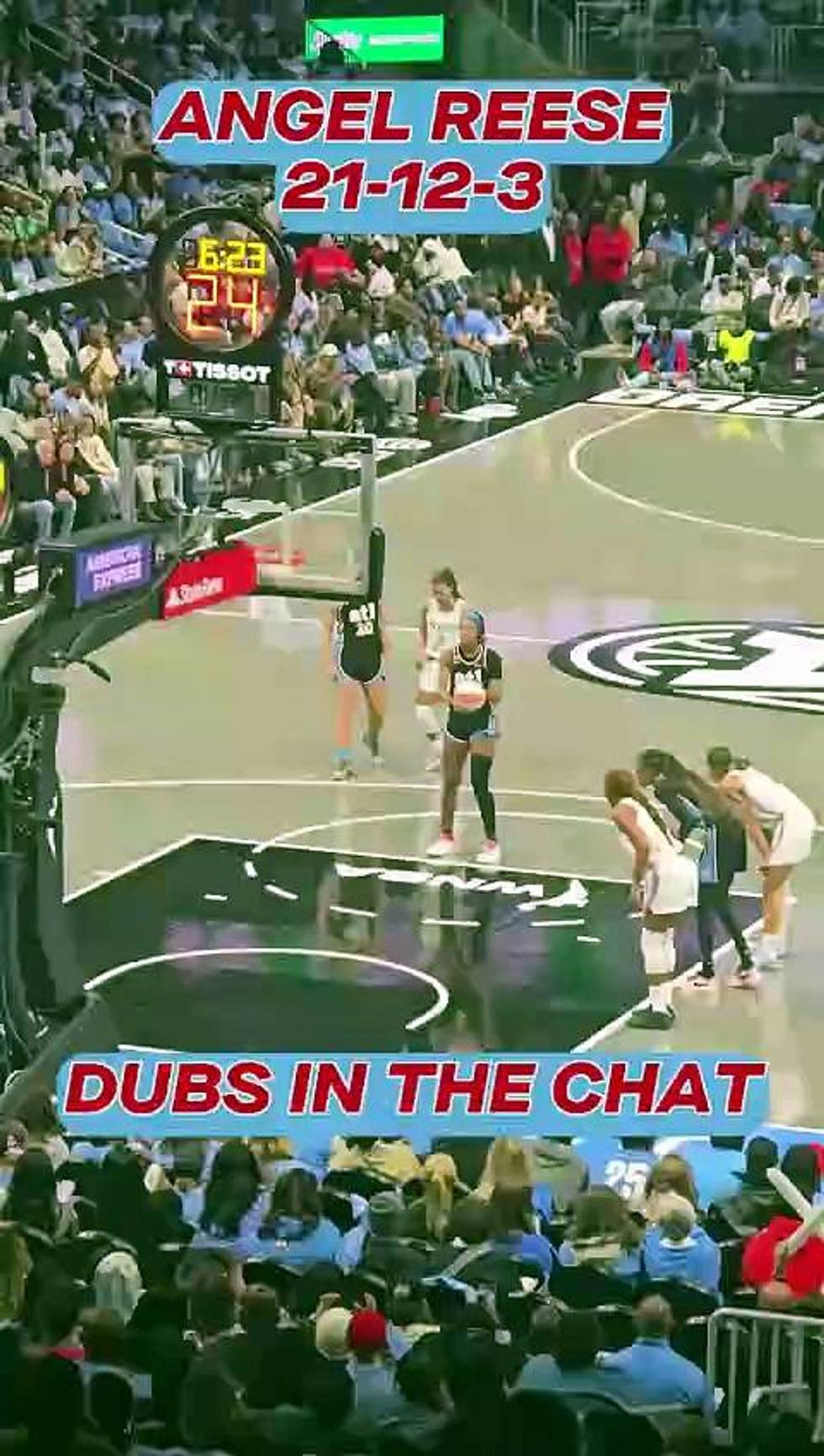 Angel Reese's double-double