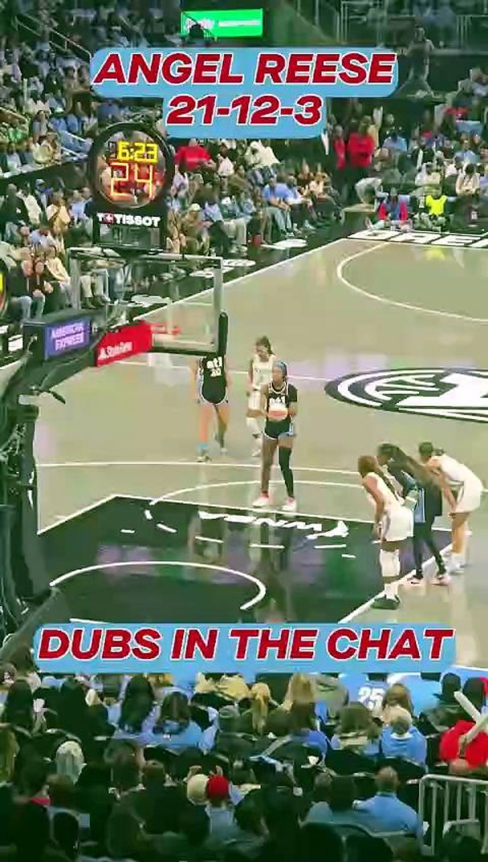 Angel Reese's double-double