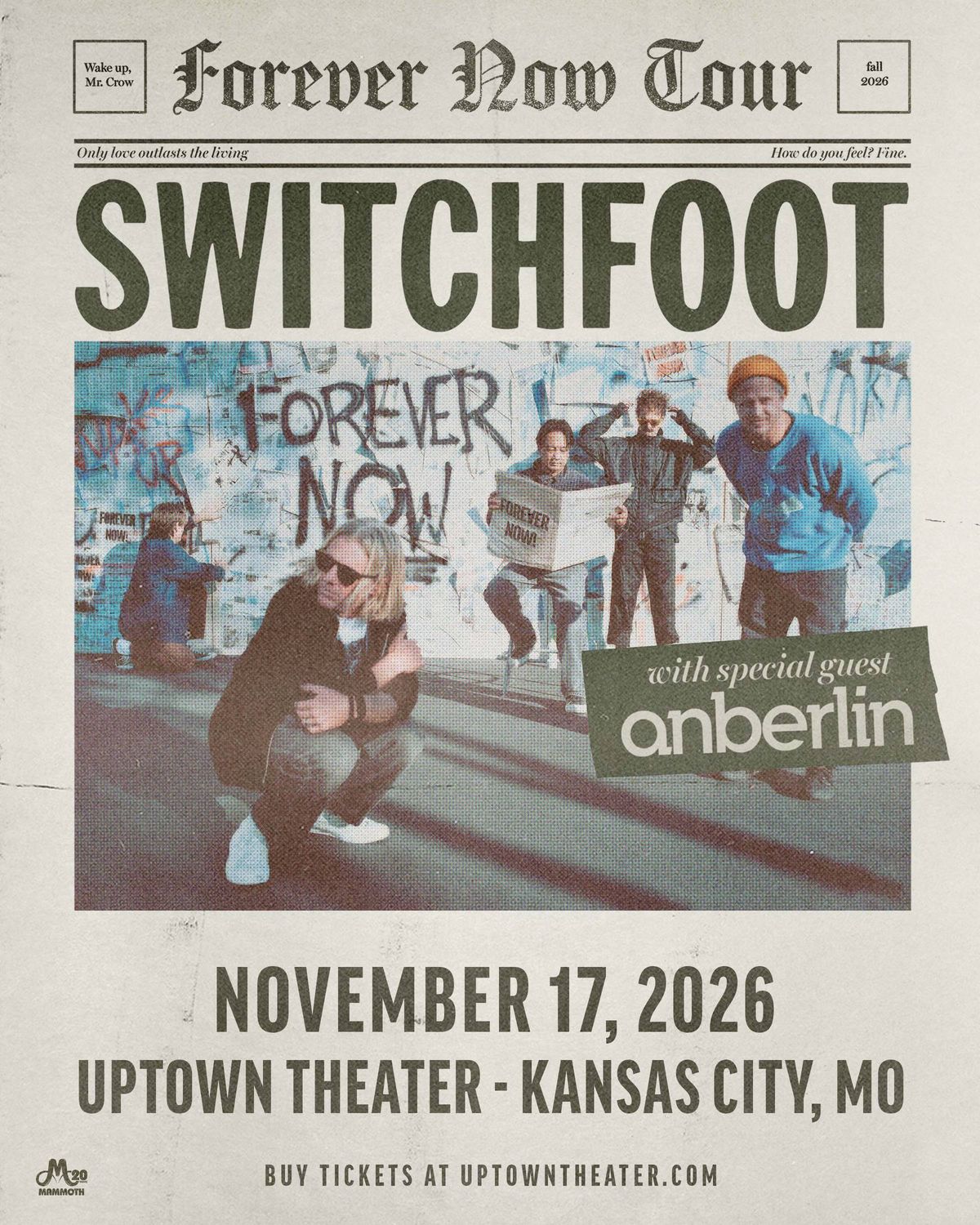 Register for a chance to win tickets to Switchfoot!