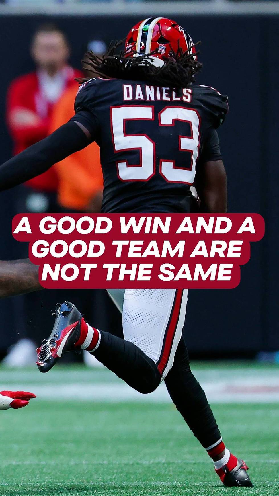 It takes more than a good win to be a good team for the Falcons