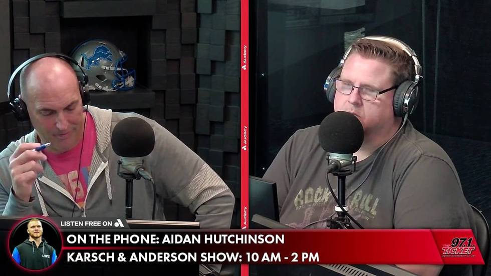 Aidan Hutchinson Calls In To Talk Lions Surging Defense | Karsch and Anderson