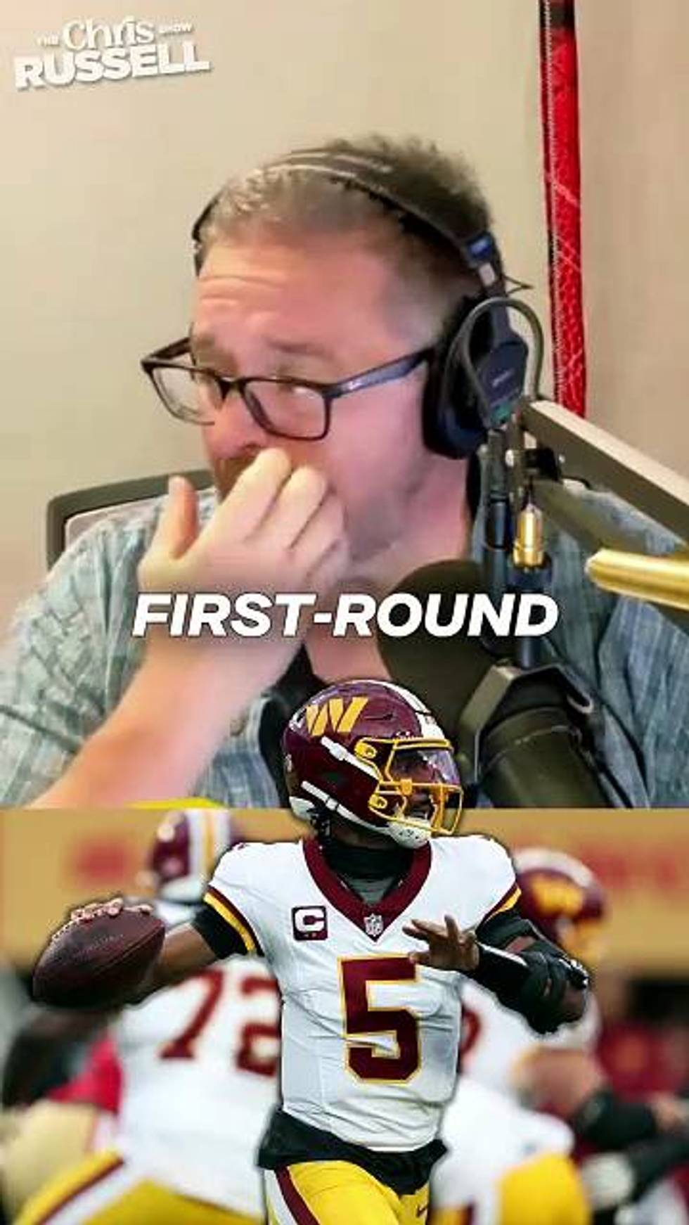 "The Commanders would be bleeping insane to even consider trading Jayden Daniels!" Chris Russell says it doesn't matter what the return might be; Jayden Daniels is NOT available.