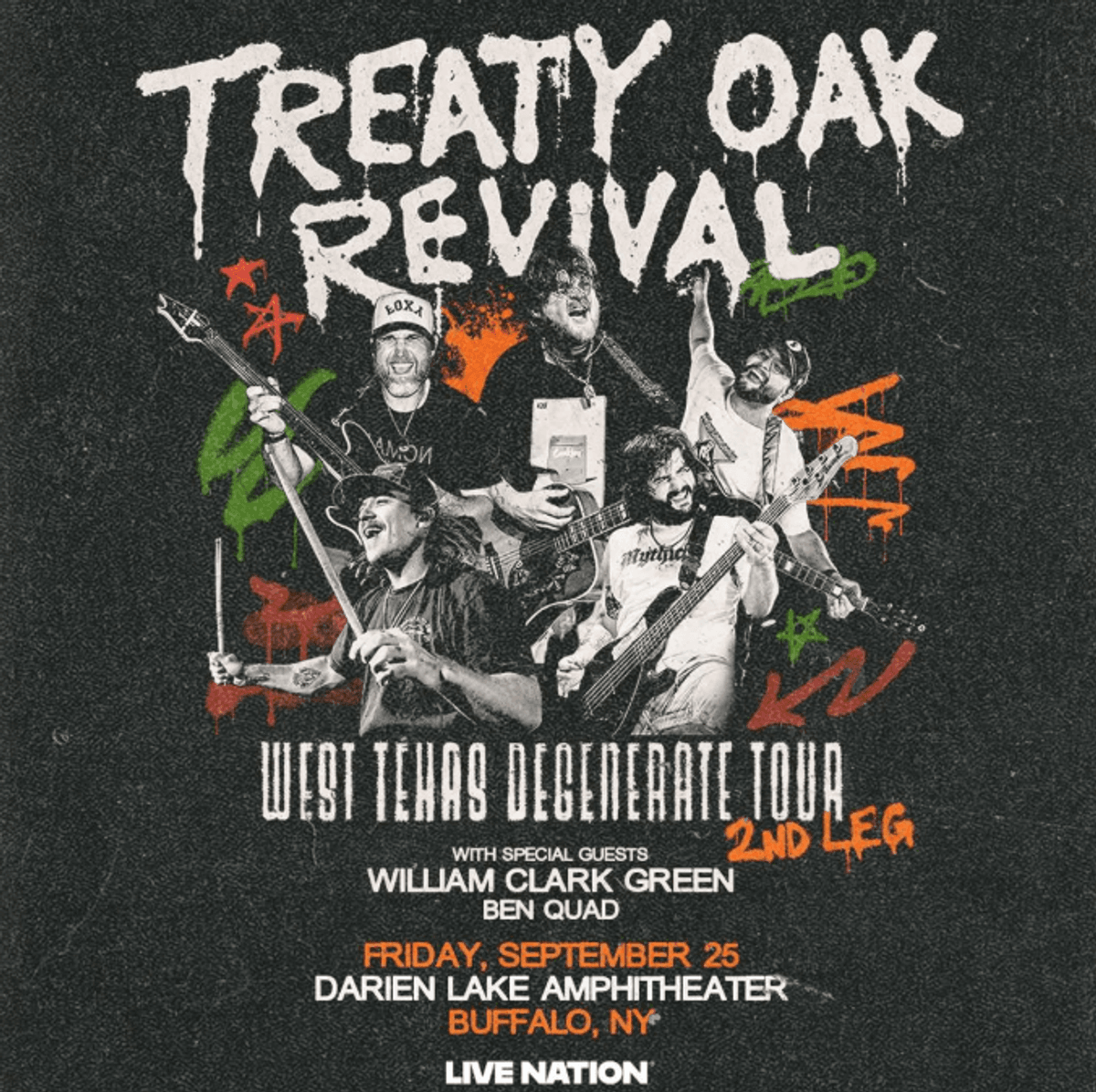 WGR: Enter for another chance to win a pair of tickets to Treaty Oak Revival at Darien Lake
