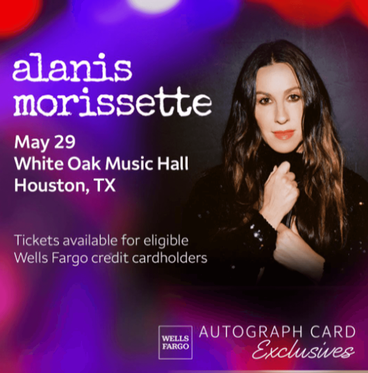 Your chance to win a pair of tickets to Alanis Morissette