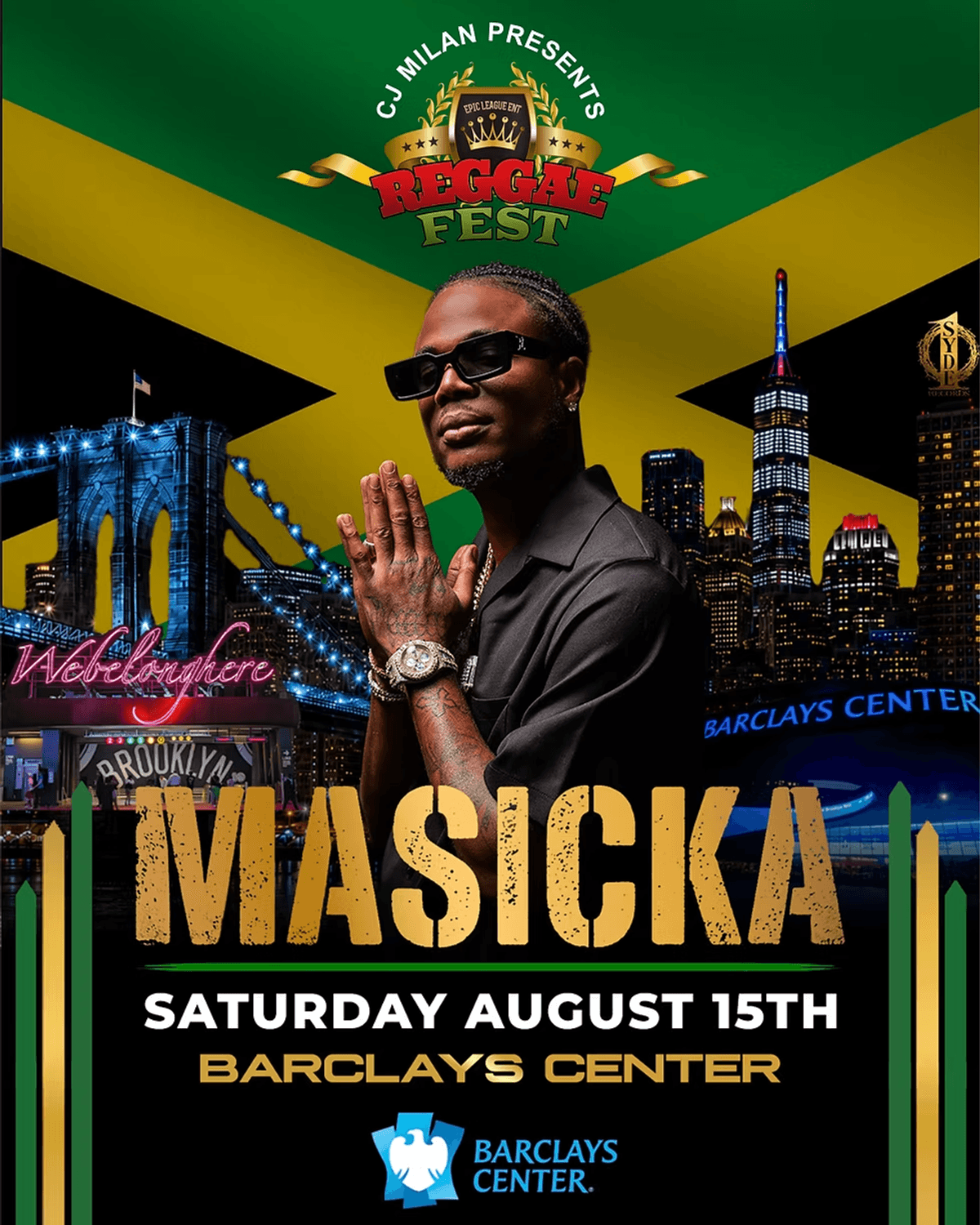 Win Tickets To Reggae Fest Presents Masicka At Barclays Center