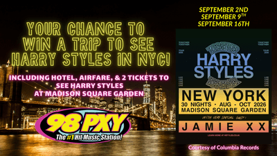 PXY: Your chance to win a trip to see Harry Styles in NYC on 9/2