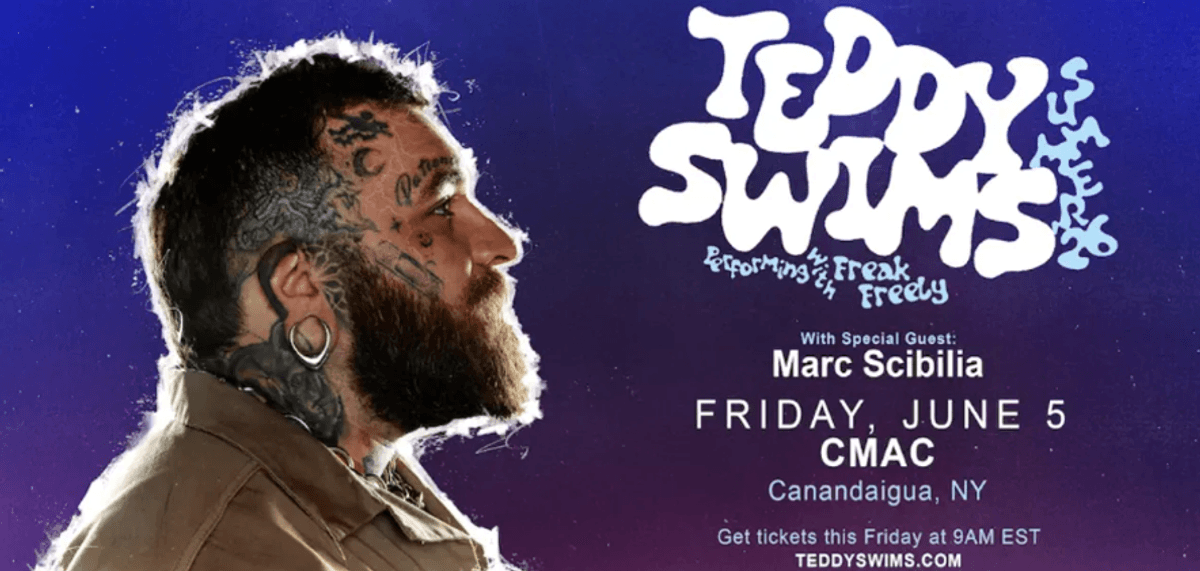 Last shot to see Teddy Swims at CMAC on 6/5