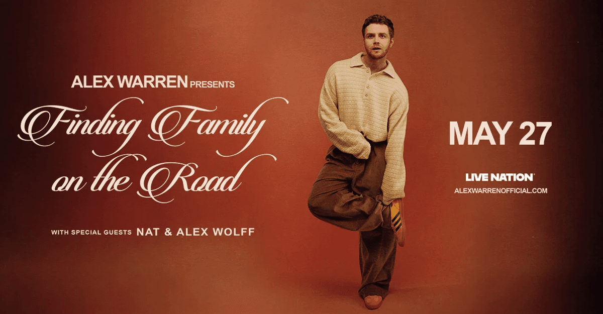Your chance to win a pair of tickets to Alex Warren