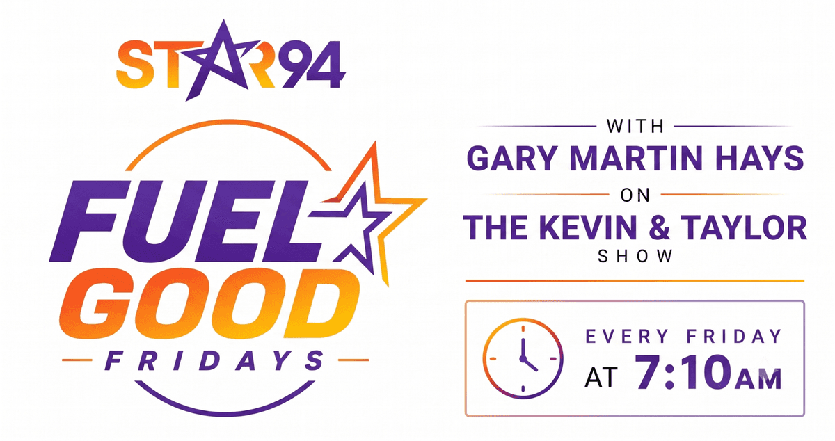 Fuel Good Fridays with Kevin & Taylor and Gary Martin Hays!  Win a $94 Gas Card