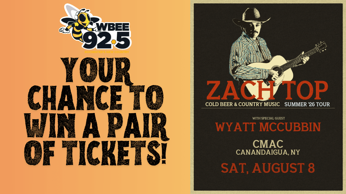 Your chance to win a pair of tickets to see Zach Top at CMAC
