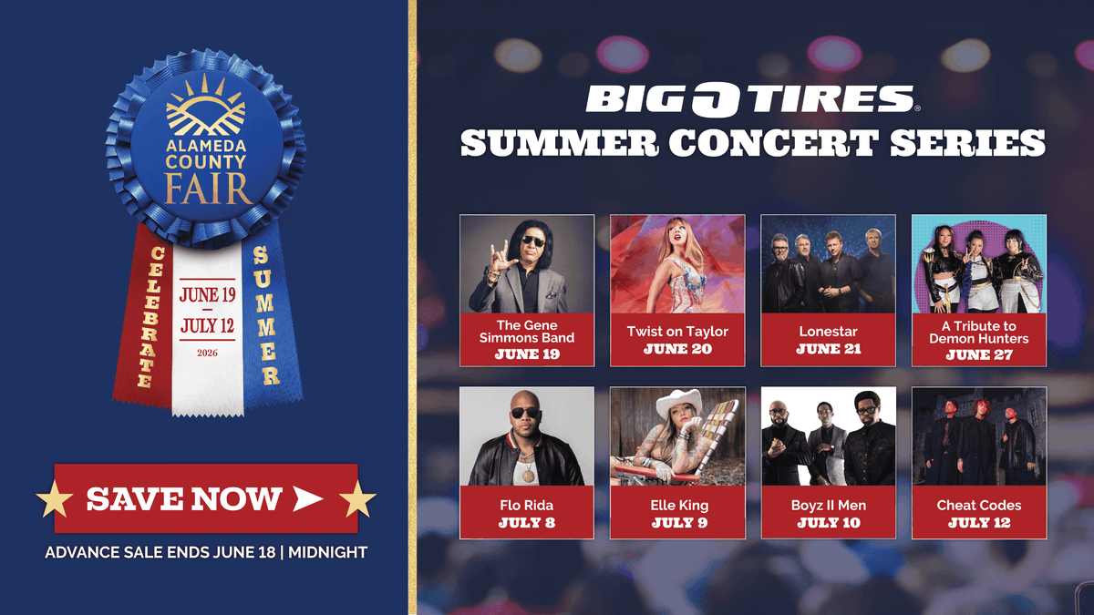 Enter for a chance to win a Fair Fun Four Pack of tickets to Alameda County Fair!