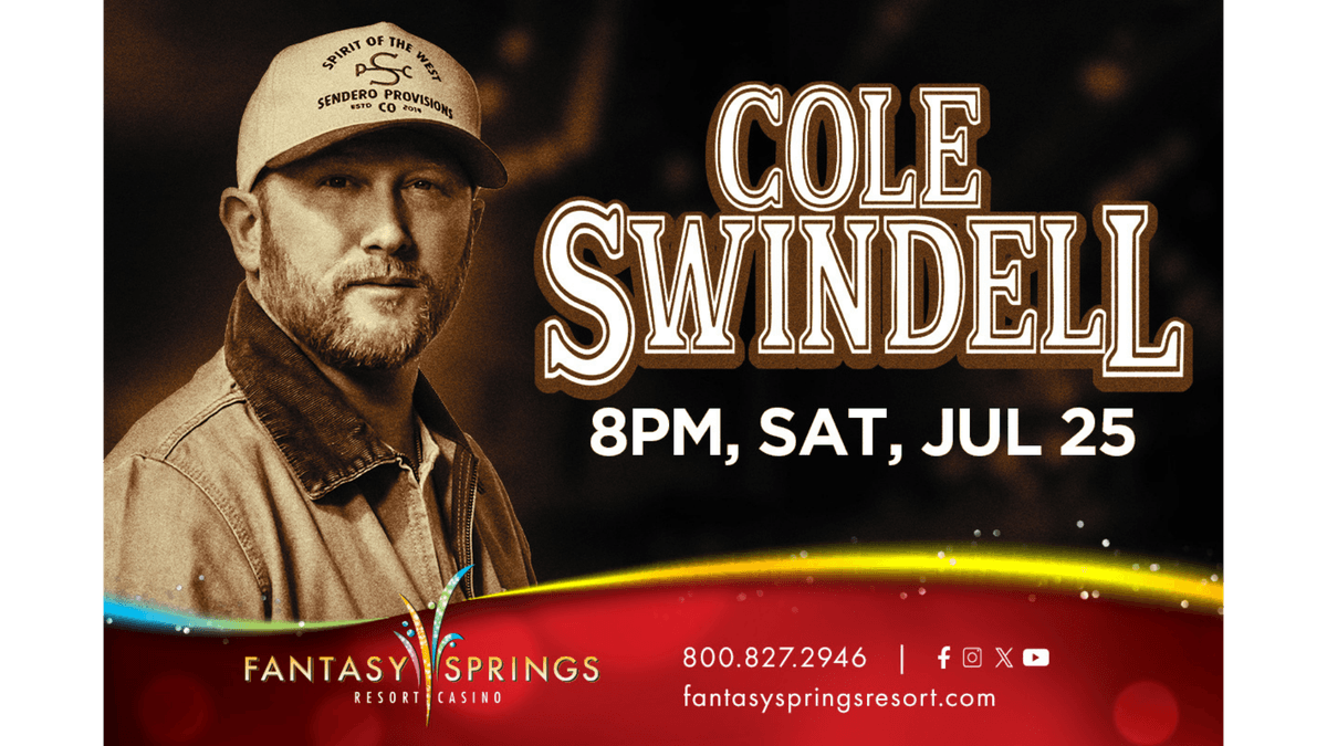 Can't Beat Kelli: Cole Swindell At Fantasy Springs Resort Casino