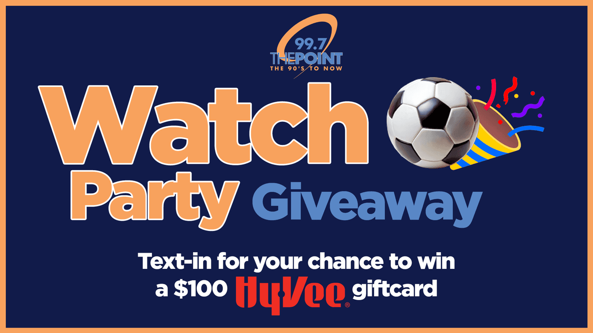 Text in for a chance to win a $100 HyVee gift card!