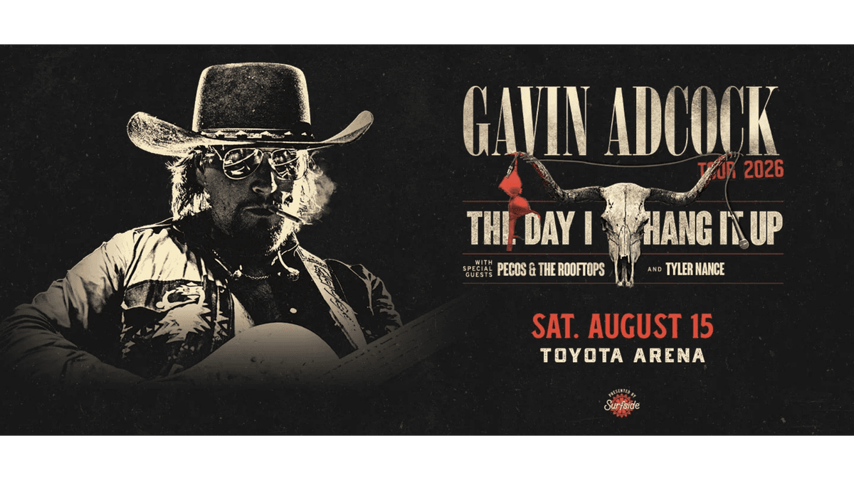 Gavin Adcock at Toyota Arena Tickets with Heather!