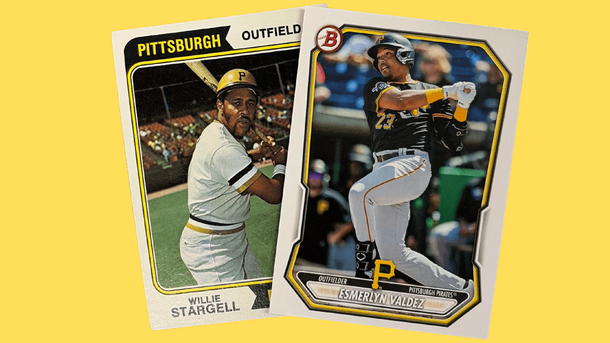 Win a 1974 Topps Stargell Card and a 2025 Bowman Esmerlyn Card