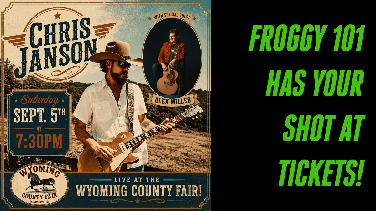 Froggy 101 Has Your Chance to See Chris Janson!