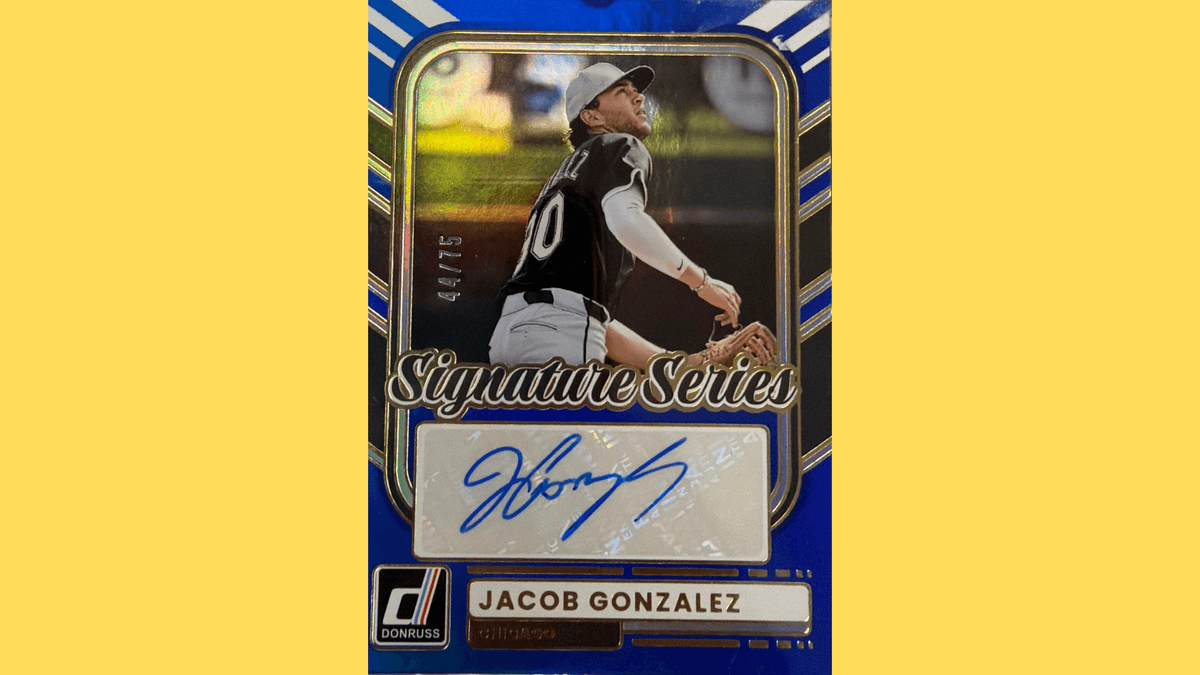 Win a Jacob Gonzalez Donruss Rookie Autograph Card