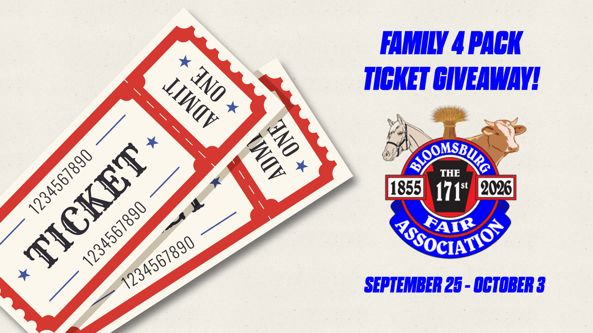 Froggy 101 Has Admission Tickets to the Bloomsburg Fair!