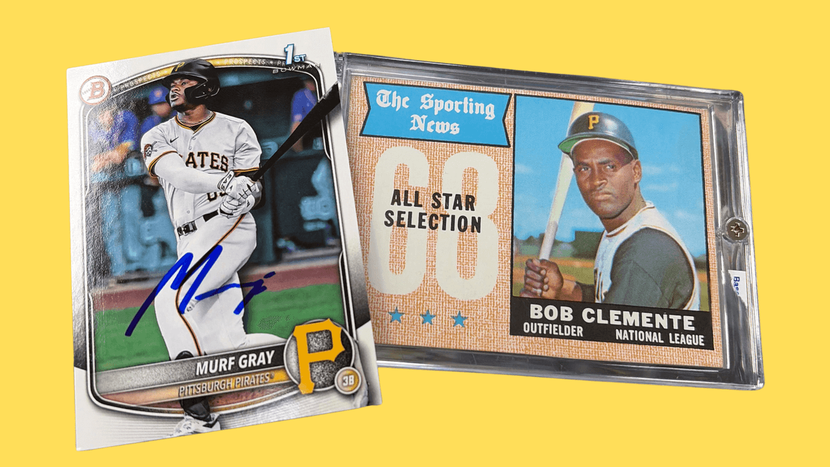 Win a 1968 Topps Clemente All Star and a Murph Gray Bowman 1st Autograph Card