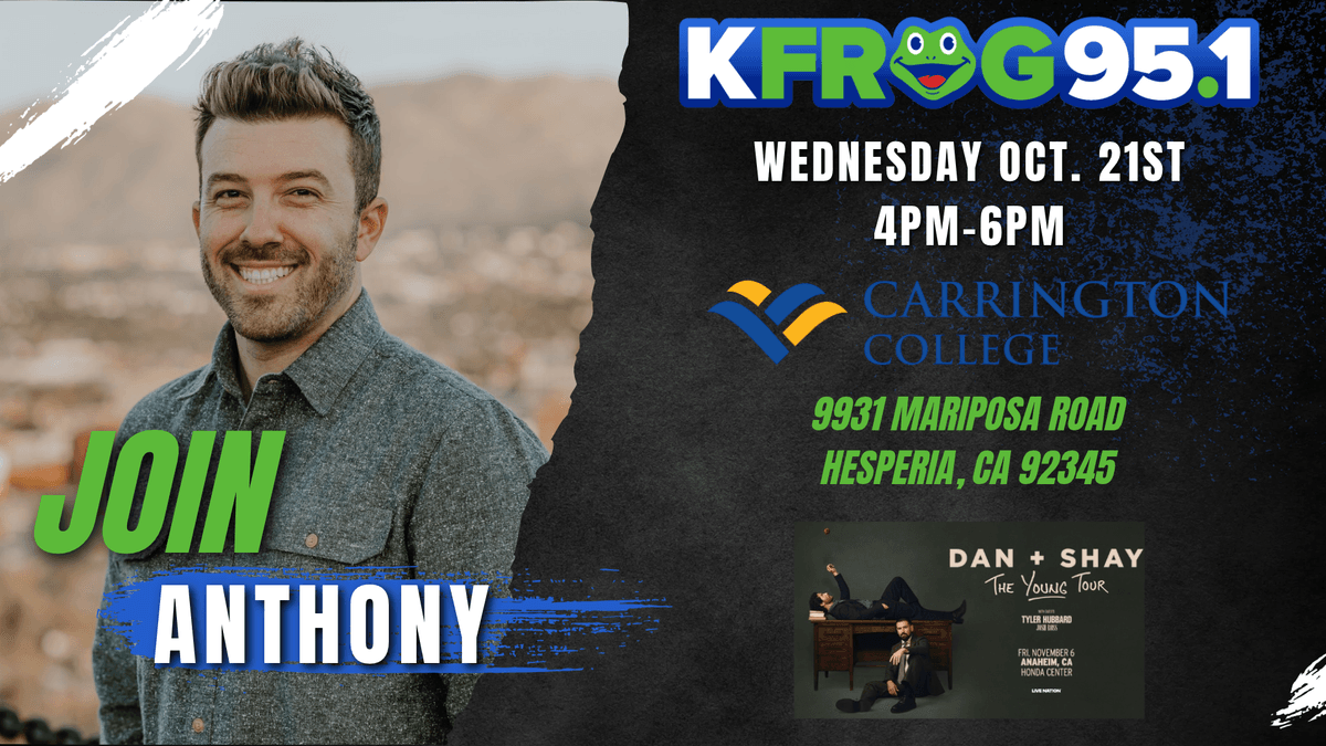 Dan + Shay Ticket Giveaway At Carrington College in Hesperia!