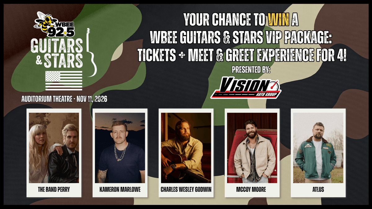 WBBE: Your chance to win a Guitars & Stars VIP Package