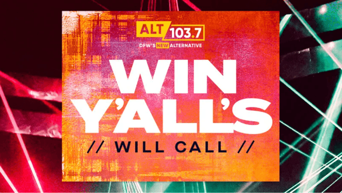 Your chance to Win Y'all's Will Call!