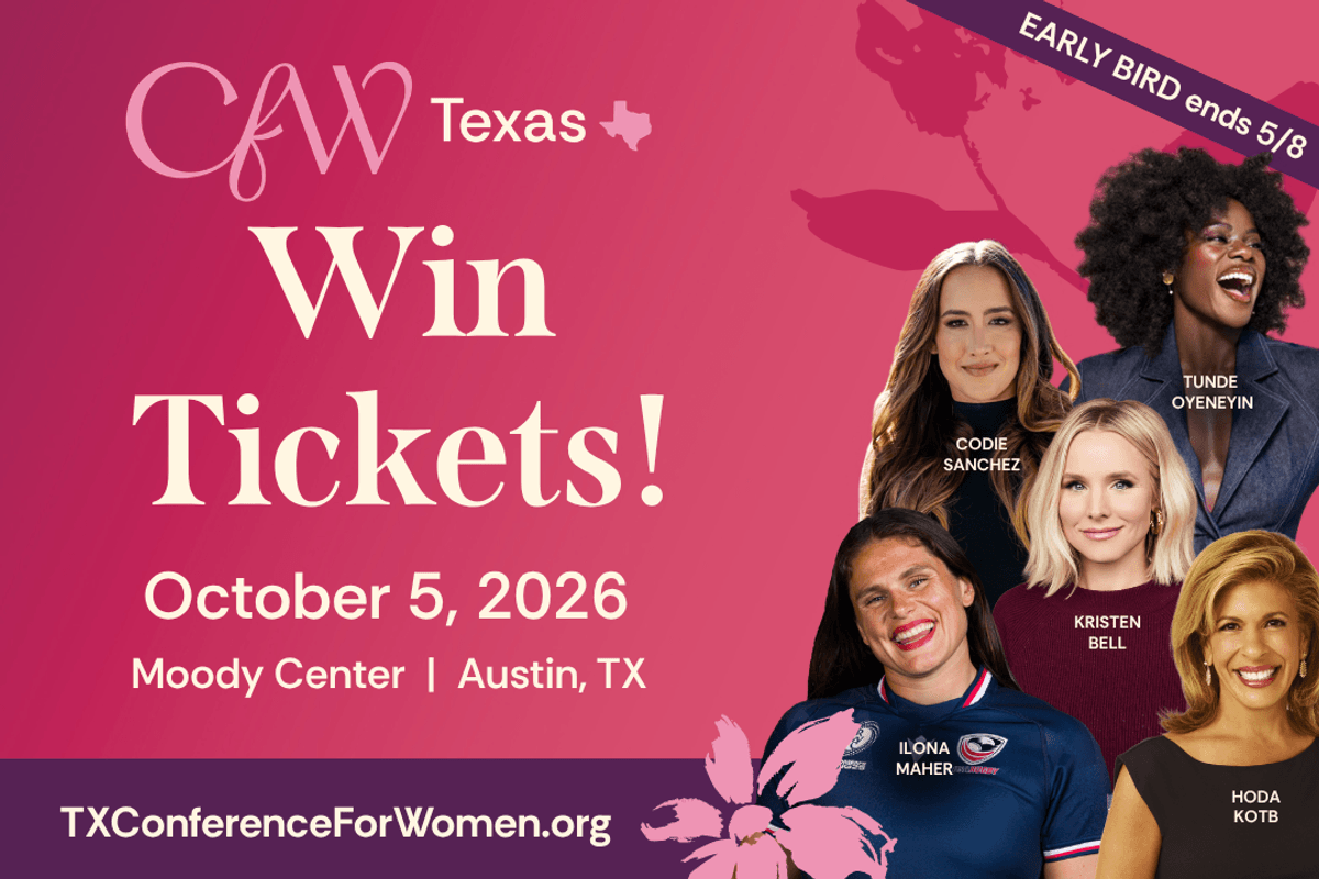 Register to win a pair of tickets to the TX Conference For Women!