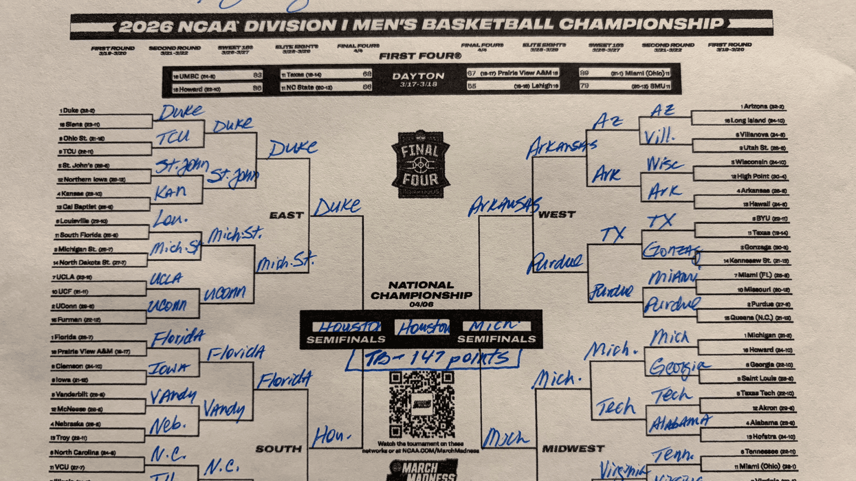 Gov. Abbott reveals his NCAA bracket, picks Houston Cougars to win title