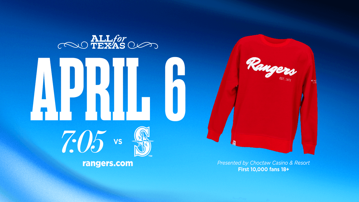 Listen for your chance to see the Texas Rangers vs Seattle!