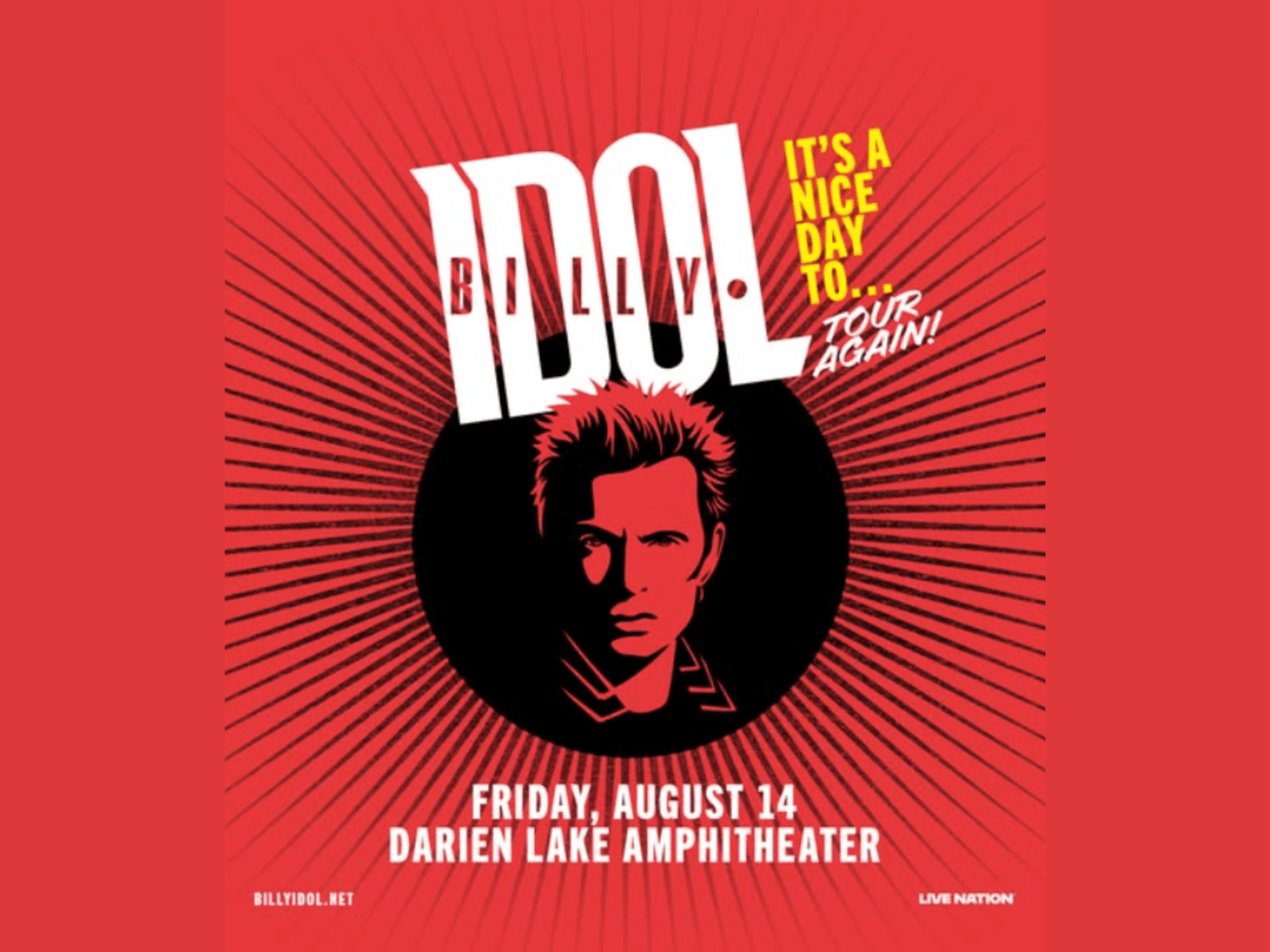 Billy Idol - It's a Nice Day to Tour Again! | 96.5 WCMF Billy Idol - It's a Nice Day to Tour Again! | 96.5 WCMF