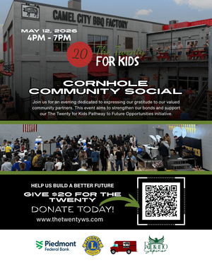 The Twenty For Kids Cornhole Community Social