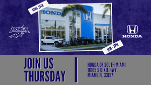 Join Mijo at Honda of South Miami!