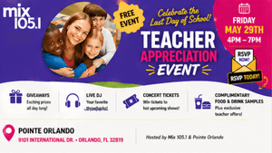 Celebrate the school year’s end with Mix 105.1