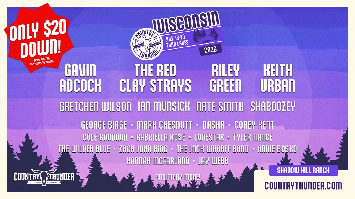 Listen for your chance to win tickets to Country Thunder
