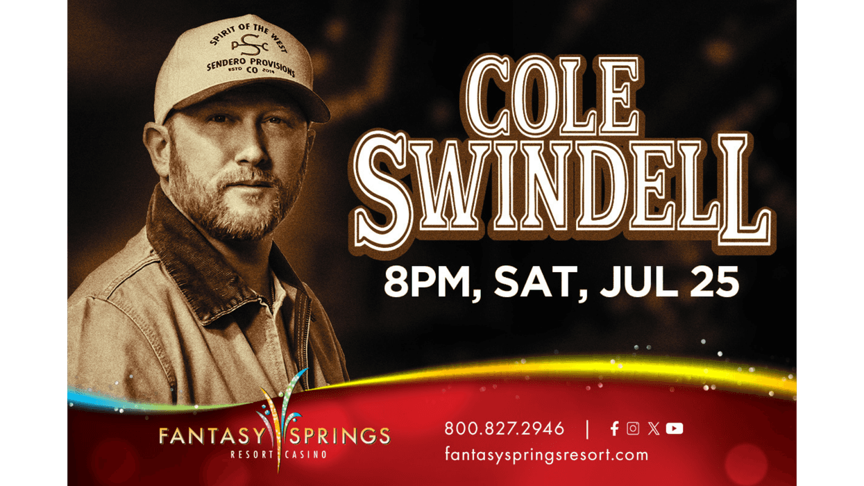 Can't Beat Kelli: Cole Swindell At Fantasy Springs Resort Casino