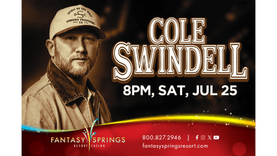 Can't Beat Kelli: Cole Swindell At Fantasy Springs Resort Casino
